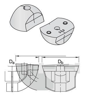 Narrow Recess Formers for Spherical Head Lifting Anchors